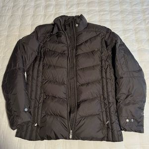 Land's End Brown Goosedown Puffer - sz M (10-12)